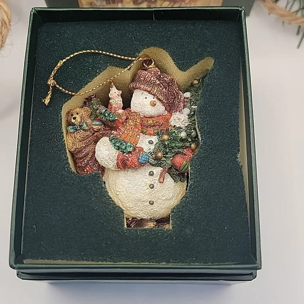 Old Glory Snowman Ornament 